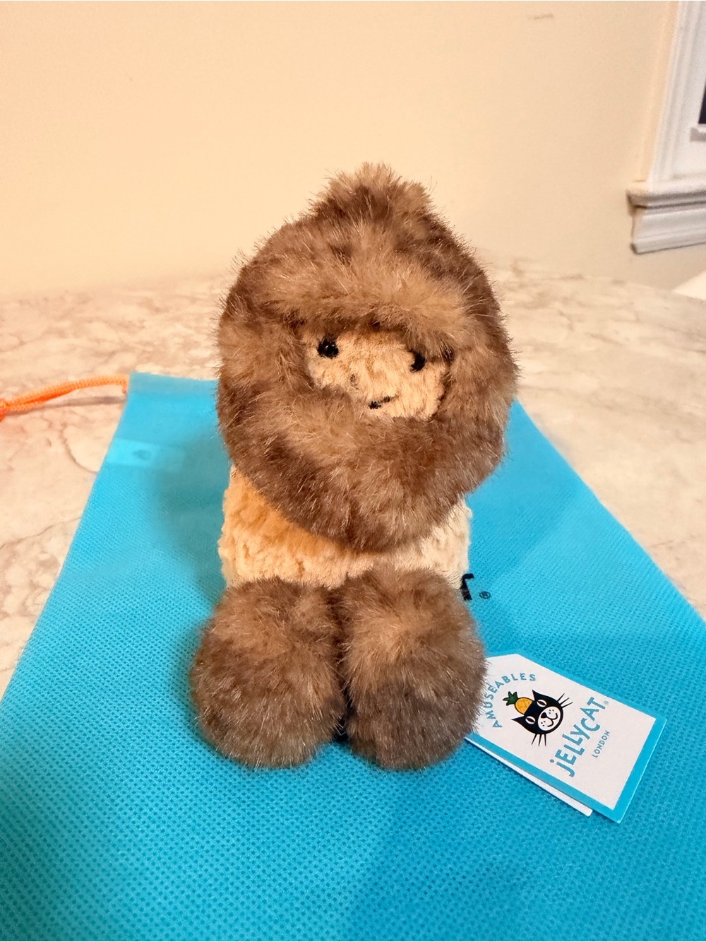 Jellycat amuseables peanut yeti outfit